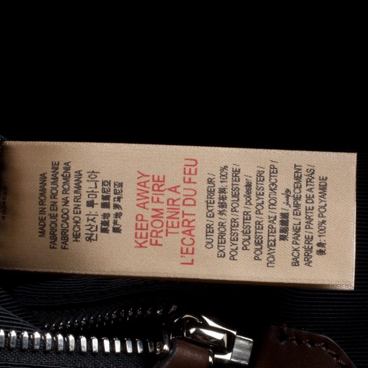 Pre Owned Burberry  Yellow/Black Tie Print Fabric Simple Abbeydale Backpack