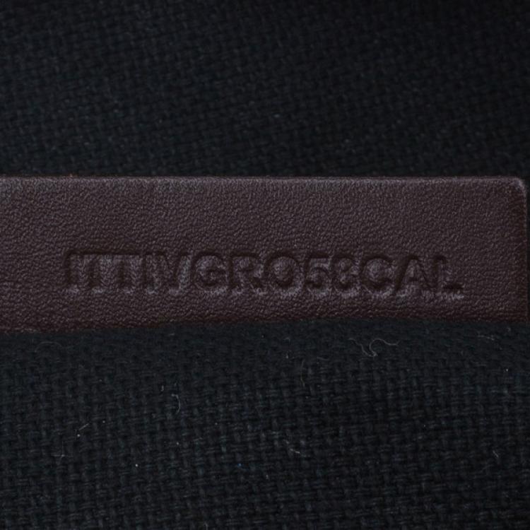 Pre Owned Burberry Haymarket Coated Canvas Luggage Bag