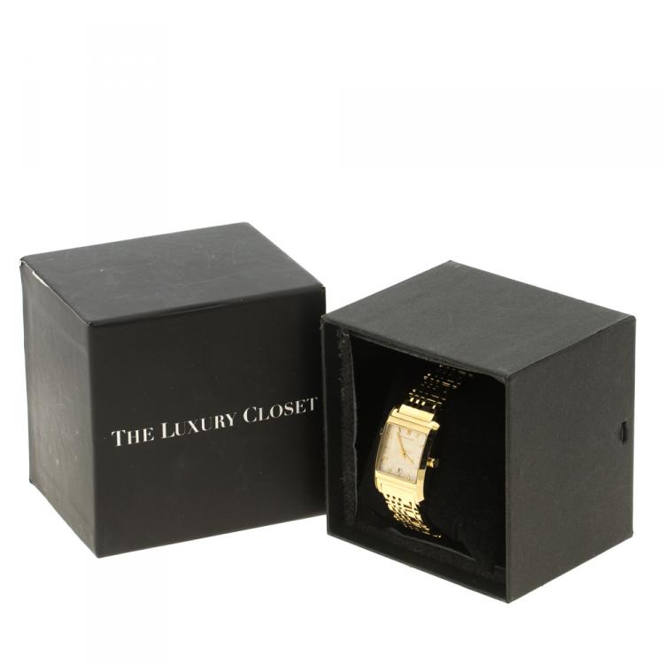 Pre Owned Burberry Gold Plated Steel BU1574 Women's Wristwatch 25 mm
