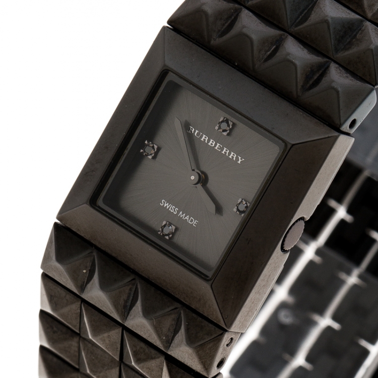 Burberry watch cheap womens black