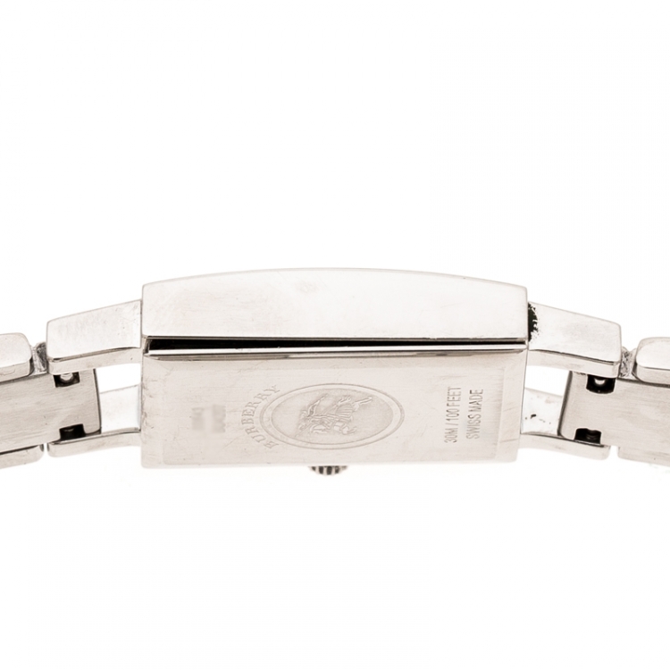 Pre Owned Burberry Black Stainless Steel BU4207 Women's Wristwatch 16 mm