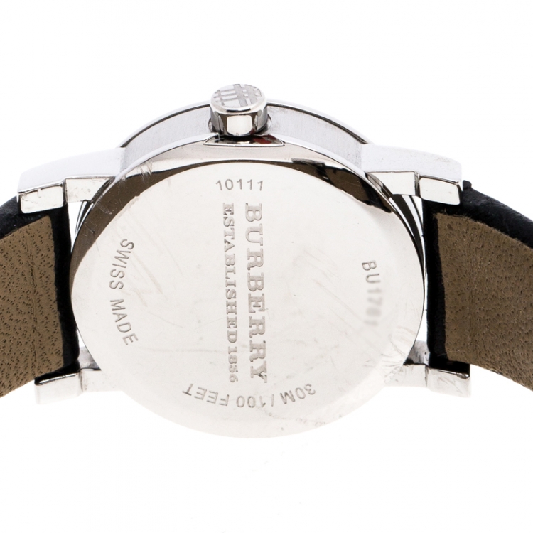 Pre Owned Burberry Silver Stainless Steel BU1761 Women's Wristwatch 22MM