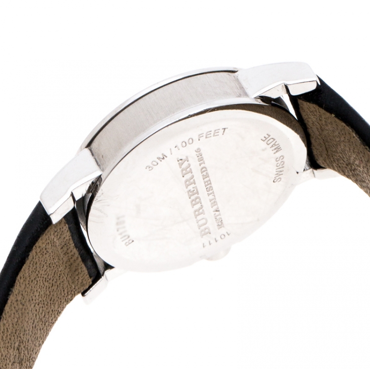 Pre Owned Burberry Silver Stainless Steel BU1761 Women's Wristwatch 22MM