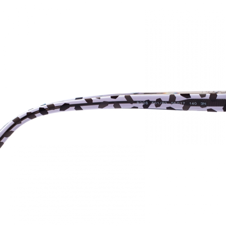 Pre Owned Bvlgari Black/Grey Gradient Serpenti 8208 Cateye Sunglasses