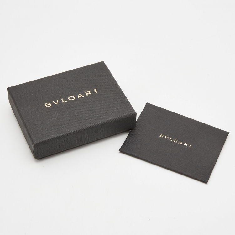 Pre Owned Bvlgari Bvlgari Interlocking Circles Sterling Silver Adjustable Cord Bracelet