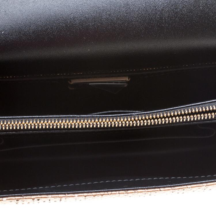 Pre Owned Bvlgari Bronze Python Medium Serpenti Forever Flap Shoulder Bag
