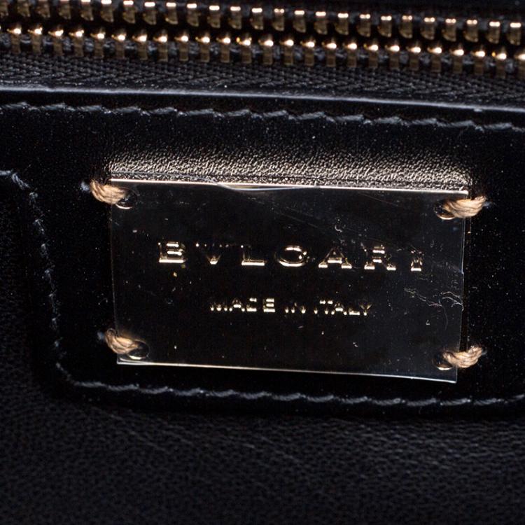 Pre Owned Bvlgari Bronze Python Medium Serpenti Forever Flap Shoulder Bag