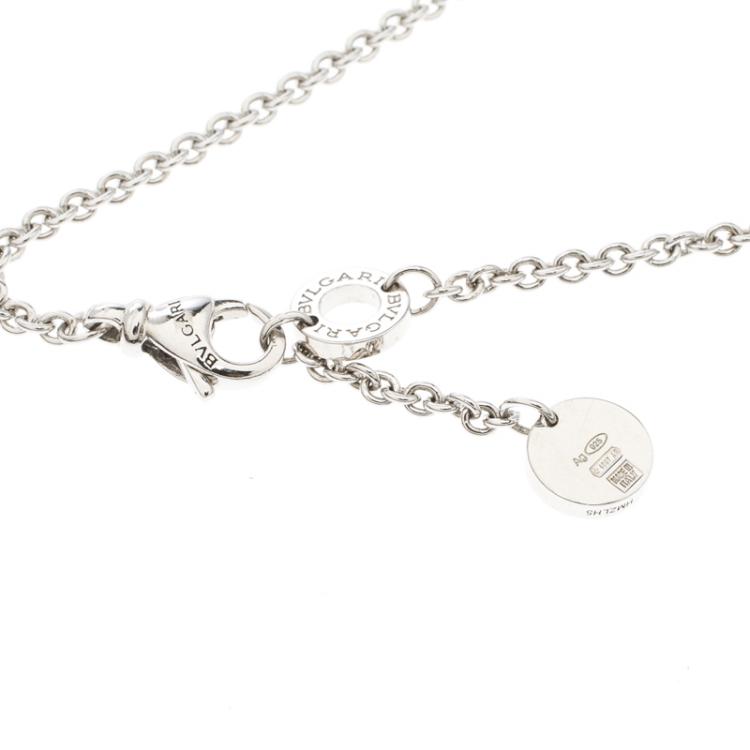 Pre Owned Bvlgari Save the Children Black Ceramic Silver Bracelet