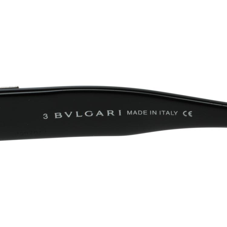 Pre Owned Bvlgari Black/Brown 810 Oval Sunglasses