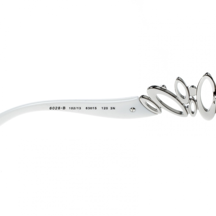 Pre Owned Bvlgari Silver/Brown Gradient 6028-B Oversized Sunglasses