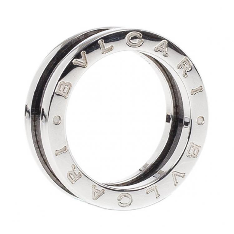 Pre Owned Bvlgari Save The Children Silver Ring Size 51