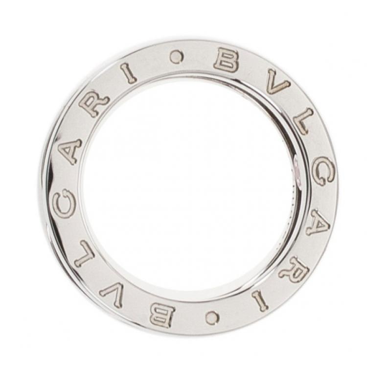 Pre Owned Bvlgari Save The Children Silver Ring Size 51