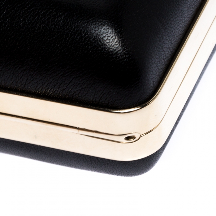 Pre Owned Bvlgari Black Leather Lipstick Case