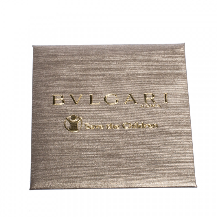 Pre Owned Bvlgari B.Zero1 Save The Children Black Ceramic & Sterling Silver Necklace