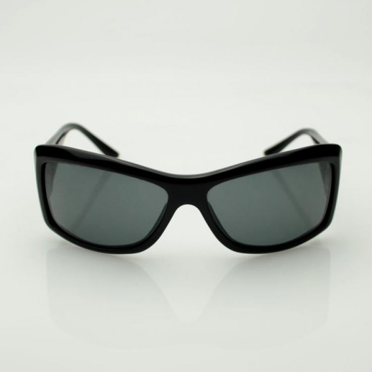 Pre Owned Bvlgari Black 800B Sunglasses With Crystals
