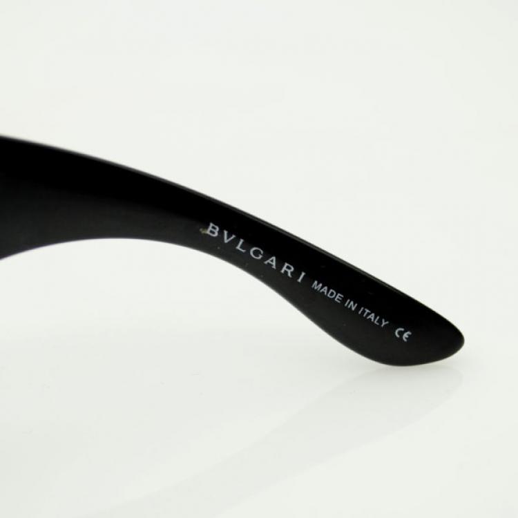Pre Owned Bvlgari Black 6017B Sunglasses With Crystals