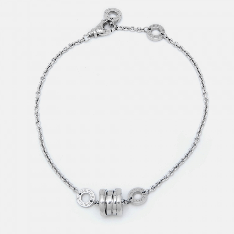 Bvlgari B.Zero1 18k White Gold Bracelet Bvlgari | The Luxury Closet