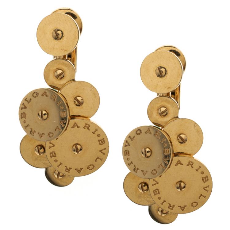 Pre Owned Bvlgari Cicladi 18k Yellow Gold Drop Earrings