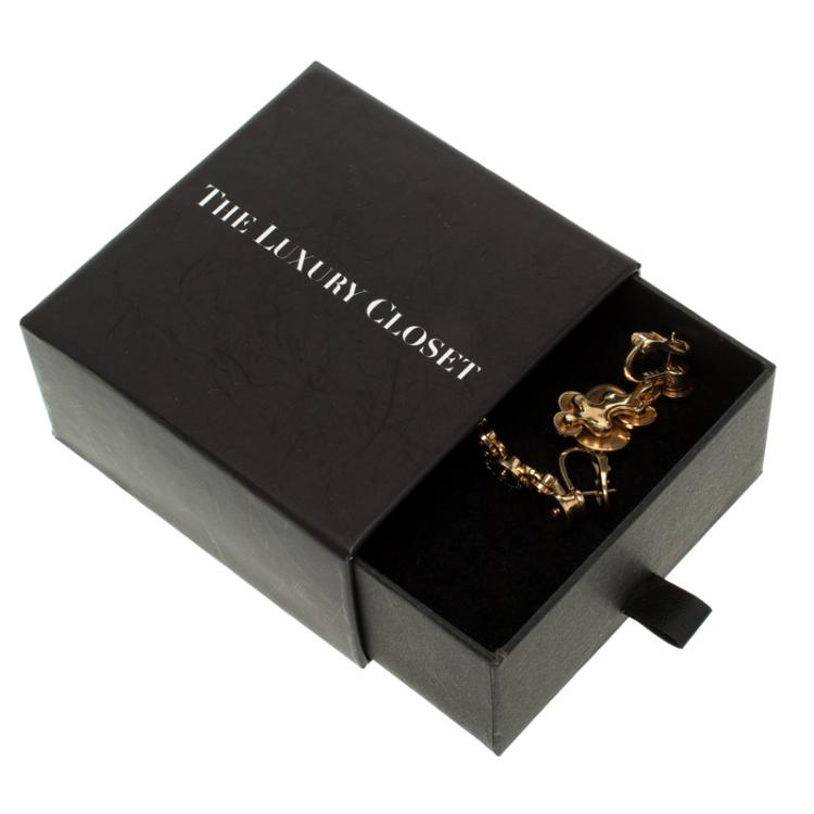 Pre Owned Bvlgari Cicladi 18k Yellow Gold Drop Earrings