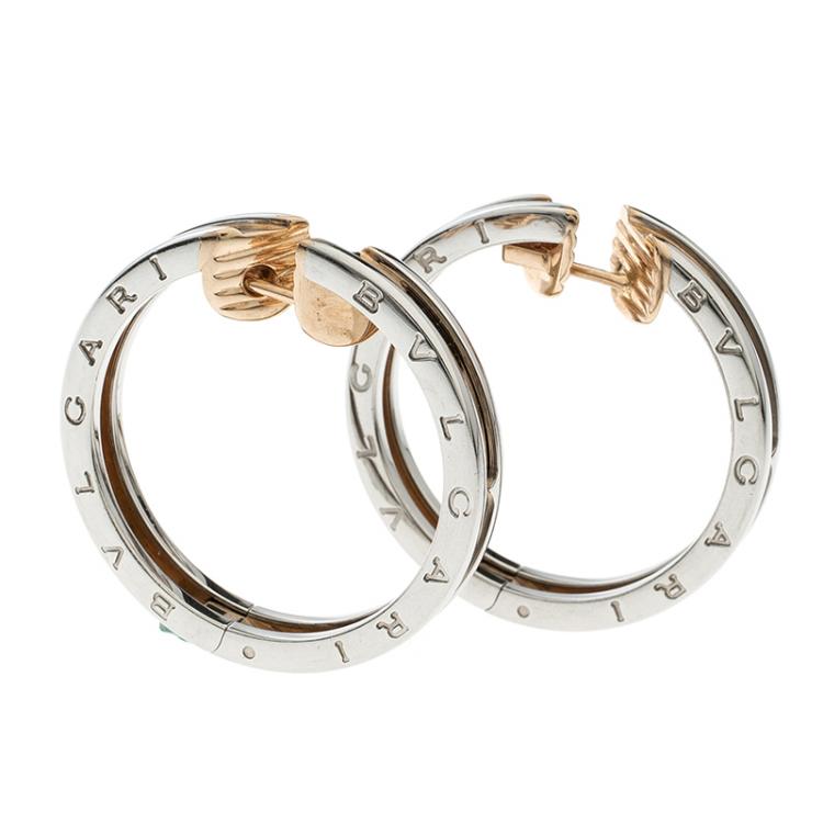 Bvlgari Rose Gold and Diamond Serpenti Earrings | Harrods US