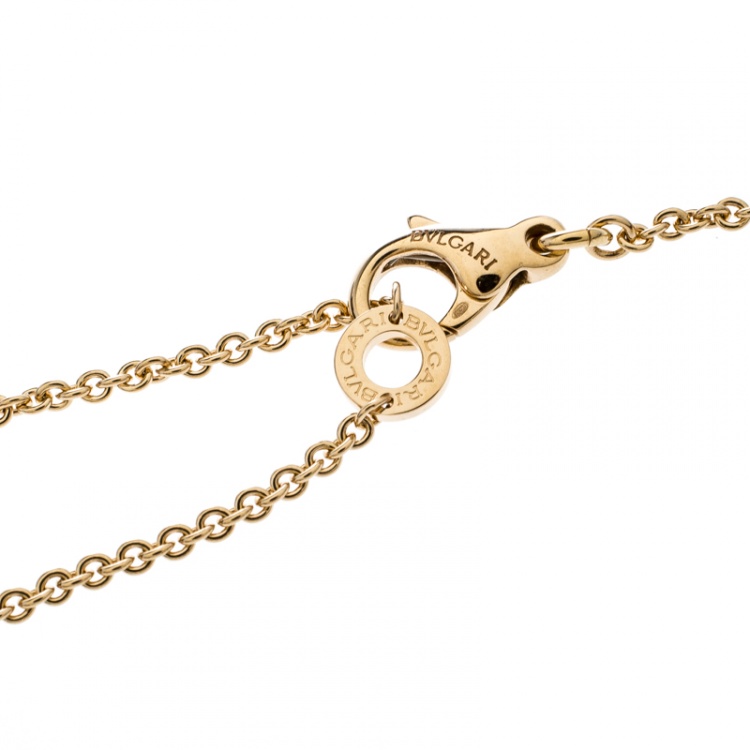 مملوكة مسبقًا Bvlgari B. Zero 1 18K Three Tone Gold Pendant Necklace 
