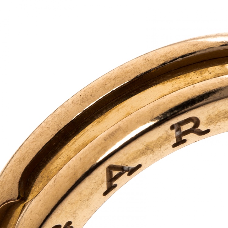 Pre Owned Bvlgari B.Zero1 1-Band 18K Yellow Gold Ring Size 55 