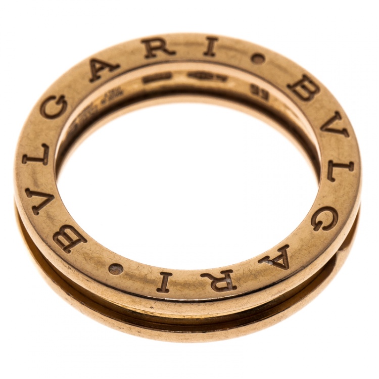 Pre Owned Bvlgari B.Zero1 1-Band 18K Yellow Gold Ring Size 55 