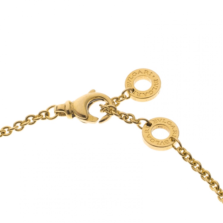 Pre Owned Bvlgari B.zero1 18k Three Tone Gold Element Soft Bracelet