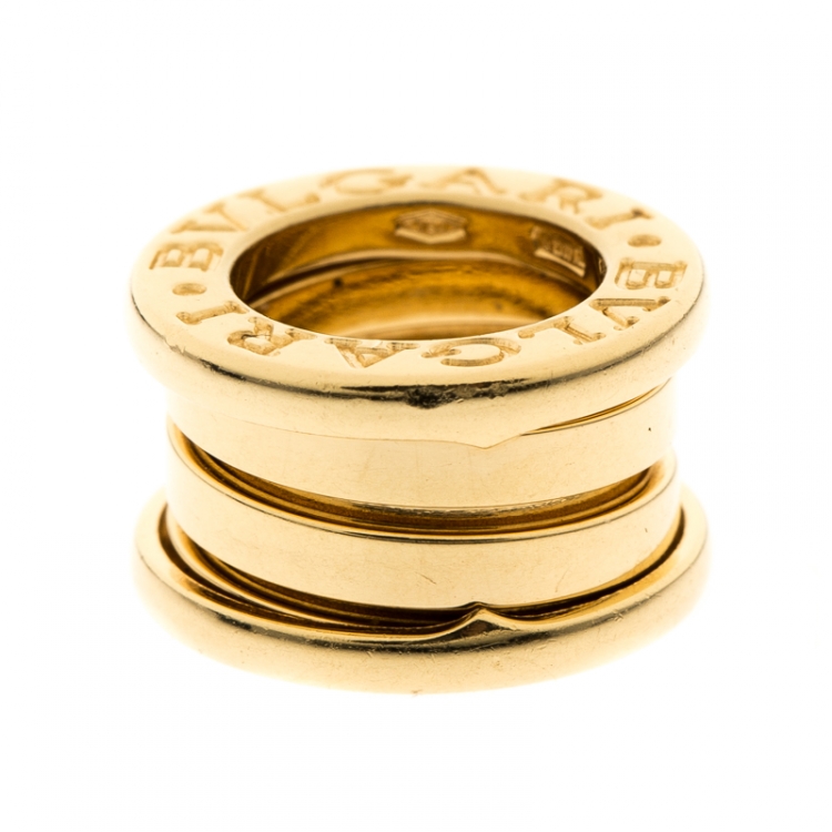 Pre Owned Bvlgari B.Zero1 18k Yellow Small Round Ring Charm Pendant