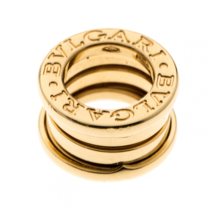 Pre Owned Bvlgari B.Zero1 18k Yellow Small Round Ring Charm Pendant
