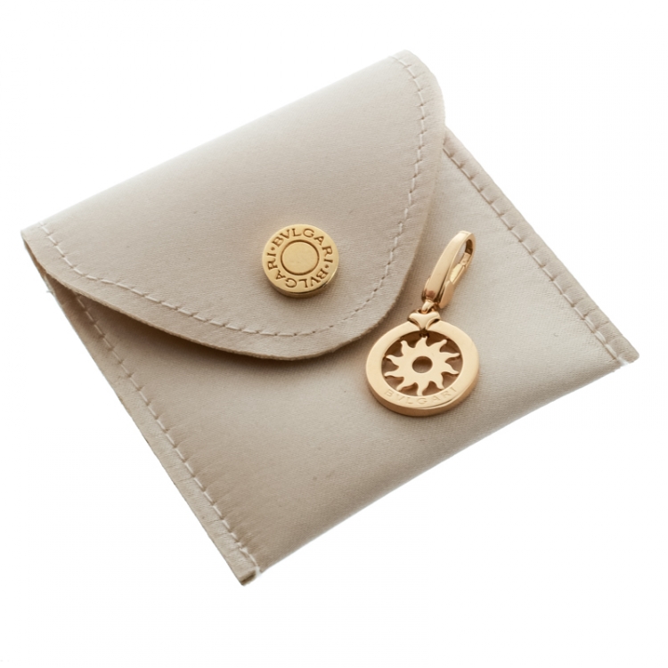 Pre Owned Bvlgari Tondo Sun 18k Yellow Gold Charm