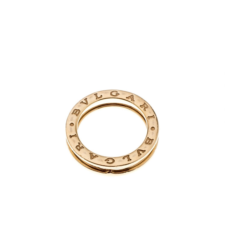 Pre Owned Bvlgari B.Zero1 1-Band 18K Yellow Gold Ring Size 52