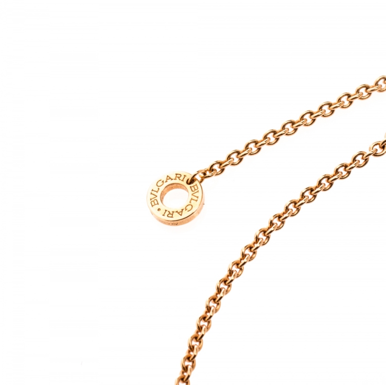 Pre Owned Bvlgari B.Zero1 18k Two Tone Gold Pendant Necklace