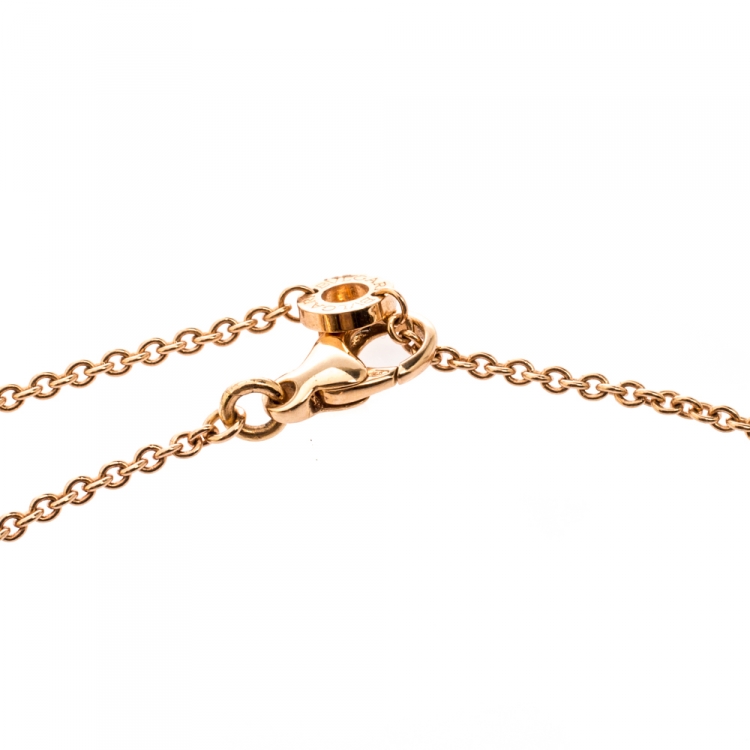 Pre Owned Bvlgari B.Zero1 18k Two Tone Gold Pendant Necklace