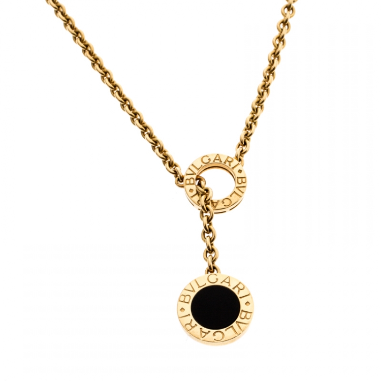 Saudi Arabia 18k Gold necklace and blvgari pendant