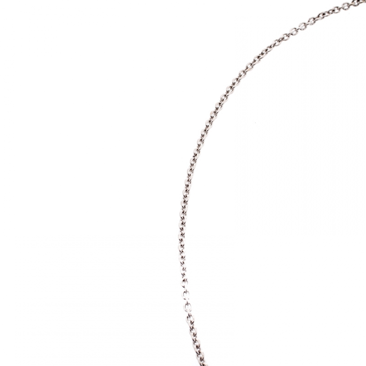 Pre Owned Bvlgari B.Zero 1 18K White Gold Pendant Necklace