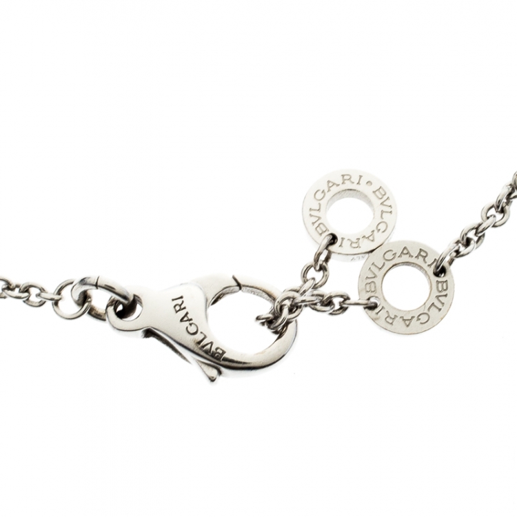 Pre Owned Bvlgari B.Zero1 18k White Gold Soft Bracelet