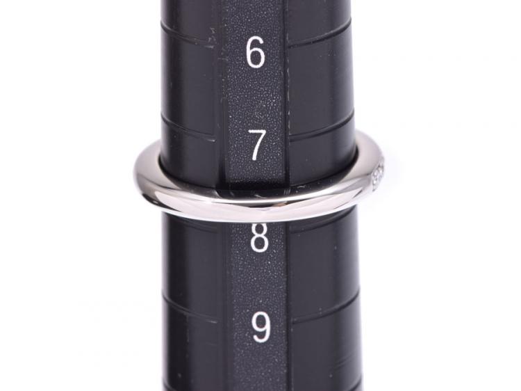 Pre Owned Bvlgari Glyph Solitaire Diamond Platinum Ring 48