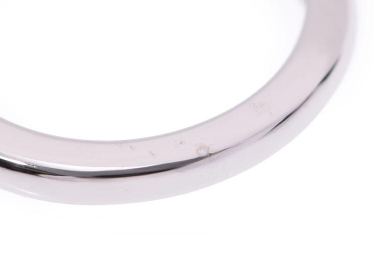 Pre Owned Bvlgari Glyph Solitaire Diamond Platinum Ring 48