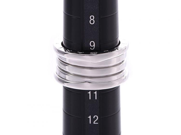 Pre Owned Bvlgari B.Zero1 4-Band 18k White Gold Band Ring Size 51