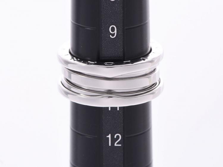 Pre Owned Bvlgari B.Zero1 3-Band 18k White Gold Band Ring Size 51