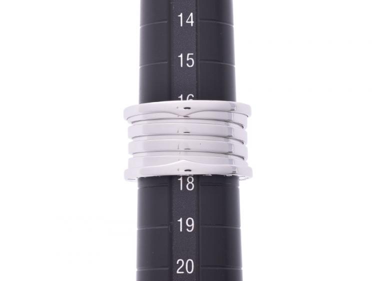 Pre Owned Bvlgari B.Zero1 4-Band 18k White Gold Band Ring Size 58