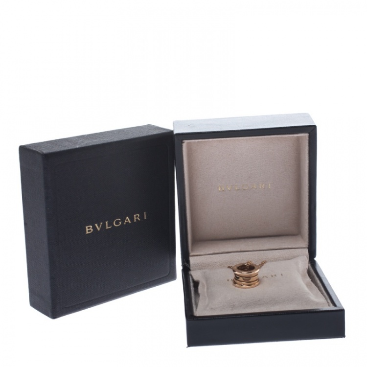 Pre Owned Bvlgari B.Zero1 18K Rose Gold Pendant Necklace