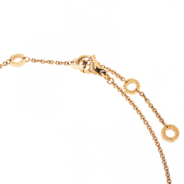 Pre Owned Bvlgari B.Zero1 18K Rose Gold Pendant Necklace