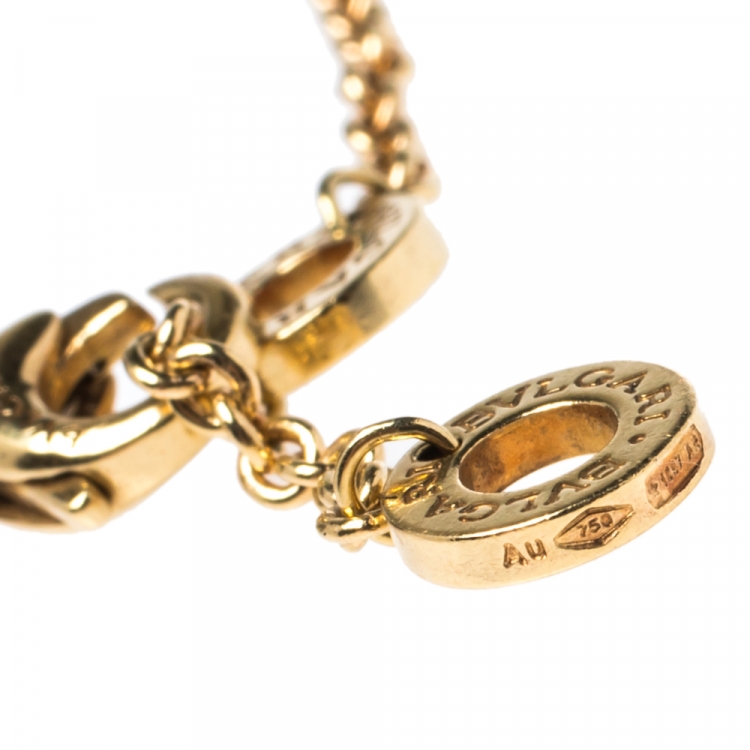 Pre Owned Bvlgari Tricolor B.Zero1 18K Gold Bracelet