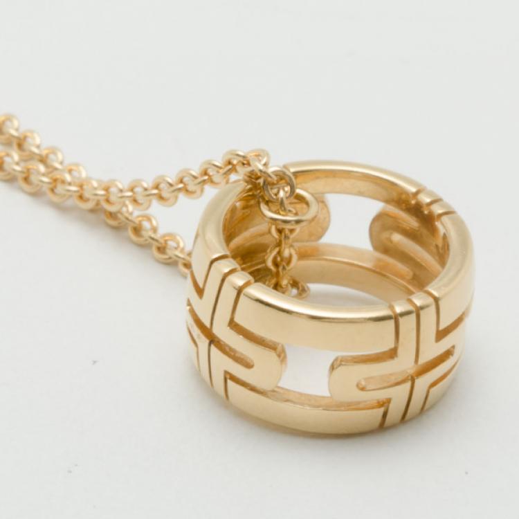 Pre Owned Bvlgari Parentesi 18K Gold Pendant