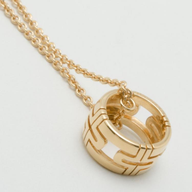 Pre Owned Bvlgari Parentesi 18K Gold Pendant