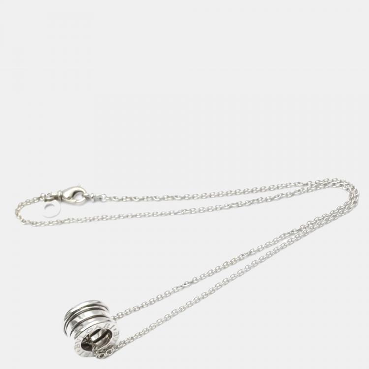 Pre Owned Bvlgari B.Zero1 18K White Gold Necklace