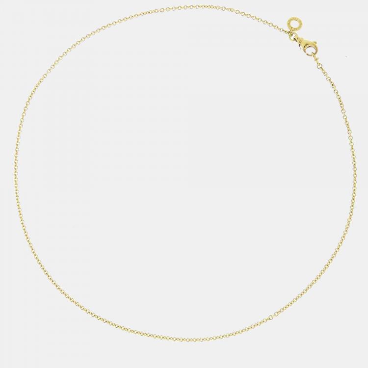 Pre Owned Bvlgari Catene Chain 18K Yellow Gold Necklace 