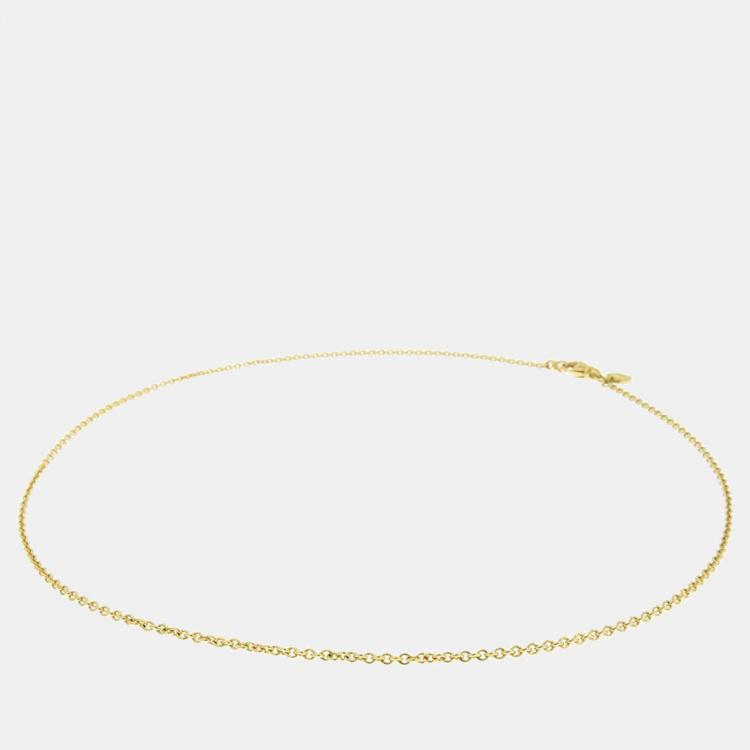 Pre Owned Bvlgari Catene Chain 18K Yellow Gold Necklace 
